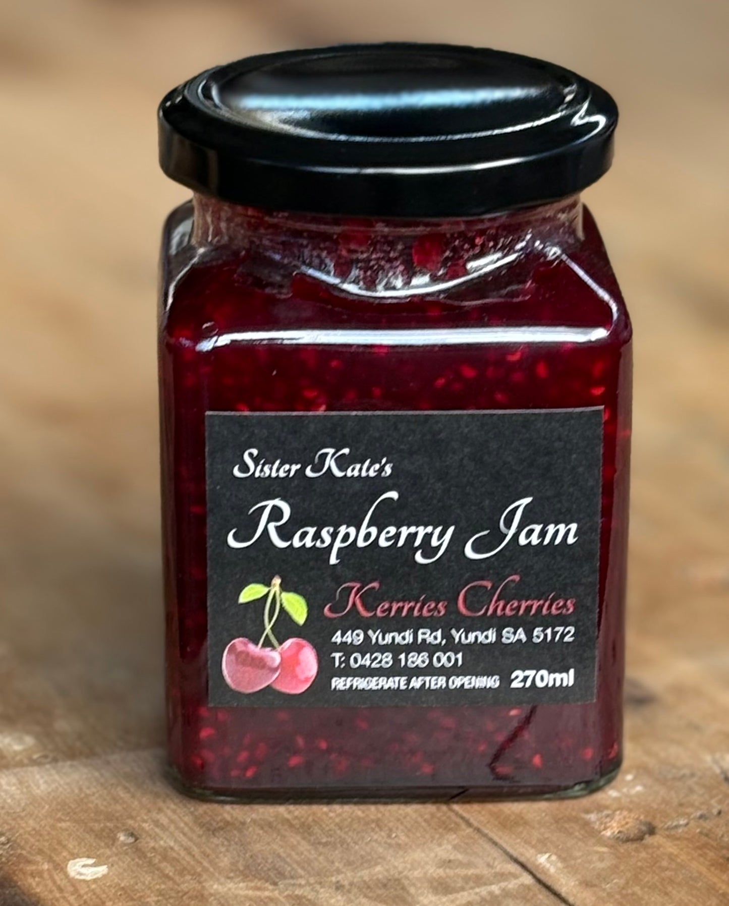 Kerries Cherries Raspberry Jam
